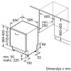 Popolnoma vgradni pomivalni stroj BOSCH SBH4EVX08E Serie 4