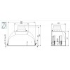 Vgradna napa FALMEC Gruppo Incasso Plus Green Tech inox 50 cm