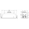 Vgradna napa FALMEC Gruppo Incasso Plus Green Tech inox 50 cm