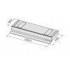 Stenska napa FALMEC Shelf Black 120 cm Filtering