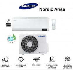 Klimatska naprava SAMSUNG AR12TXFZBWKNEEAR12TXFZBWKXEE NORDIC Airise  + montaža na ključ z nosilnimi konzolami!