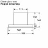 DBB67DP60 Vgradna napa BOSCH Serie 6, Matirana črna, 60 cm