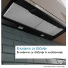 Vgradna napa BOSCH DBB99ET65 Serie 8, mat črna, AccentLine