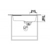 OOVALON 700-U 527990 Pomivalno korito brez odcejalnika BLANCO