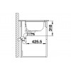 OOVALON 700-U 527990 Pomivalno korito brez odcejalnika BLANCO
