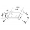 VINTERA XL 9-UF 526803 Pomivalno korito brez odcejalnika BLANCO