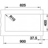 SUBLINE 480/320-U 523585 Pomivalno korito brez odcejalnika BLANCO