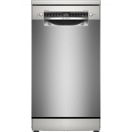 SPS4HMI13E Prostostoječi pomivalni stroj, 45 cm,  Brušeno nerjaveče jeklo BOSCH, Serie 4