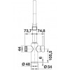 CATRIS-S FLEXO FILTER 526707 Mešalna baterija BLANCO
