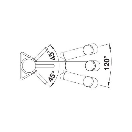 KANO-S Vario 527968 Mešalna baterija BLANCO
