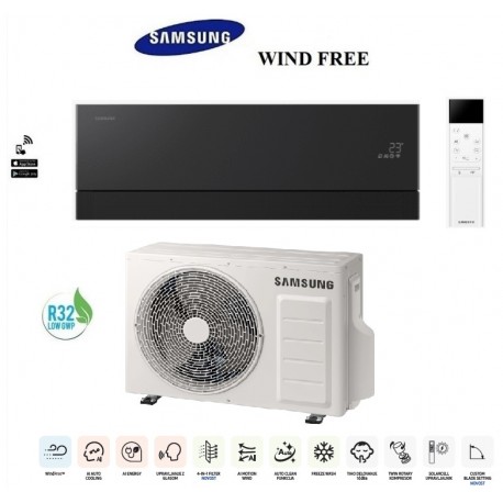 Klimatska naprava SAMSUNG AR70H09C1AWNEU/AR70H09C1AWXEU WIND-FREE PREMIERE + montaža na ključ z nosilnimi konzolami!