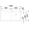 CLARON 5 S-IF, desni 521625 Pomivalno korito BLANCO