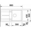METRA 5 S 518871 Pomivalno korito BLANCO