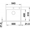 BLANCO SUBLINE 500-IF/A SteelFrame 524112