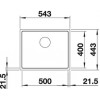 BLANCO SUBLINE 500-IF SteelFrame 524107