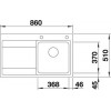DIVON II 45 S-IF, levi 521657 Pomivalno korito BLANCO