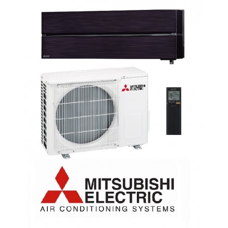 Klimatska naprava MITSUBISHI MSZ-LN35VGB/MUZ-LN35VG Oniks črna + montaža na ključ z nosilnimi konzolami