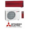 Klimatska naprava MITSUBISHI MSZ-LN25VGHR/MUZ-LN25VGHZ Rubinasto rdeča + montaža na ključ z nosilnimi konzolami