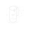 Stenska napa ELICA TUBE PRO BL/A/43