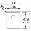 BLANCO CLARON 340-U Durinox 523384