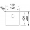 BLANCO CLARON 400-U Durinox 523385