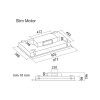 Stropna napa FALMEC Sirio 90 cm (Motor Slim 800 m3/h)