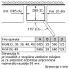 Prostostoječi hladilnik z zam. spodaj BOSCH KGN36NLEA Serie 2
