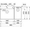 Pomivalno korito FRANKE BWX 220-54-27 A BOX CENTER
