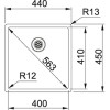 Pomivalno korito FRANKE BXX 210/110-40 BOX z vgrajenim ventilom