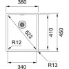 Pomivalno korito FRANKE BXX 210/110-34 BOX z vgrajenim ventilom
