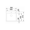 Pomivalno korito BLANCO CLARON 500-IF/A, Durinox 523 393