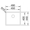 Pomivalno korito BLANCO CLARON 450-U 521575