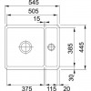 Fraceram podvgradno korito Franke KBK 160 MYTHOS glacier