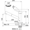 Armature Franke ORBIT nerjaveče jeklo z izvlečnim izlivom