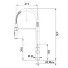 Armatura Franke FLEXUS-S JET krom z izvlečno prho