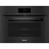 Kompaktna pečica z mikrovalovi Miele obsidian črna H 7840 BM