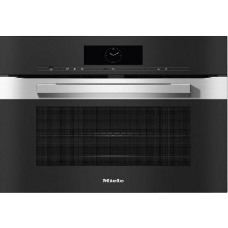 Kompaktna pečica z mikrovalovi Miele obsidian črna H 7840 BM