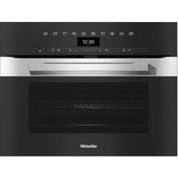 Kompaktna pečica z mikrovalovi Miele obsidian črna H 7440 BM