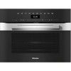 Kompaktna pečica z mikrovalovi Miele obsidian črna H 7440 BM