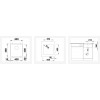 Pomivalno korito BLANCO SUBLINE 400-U 525990