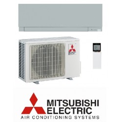 Klimatska naprava MITSUBISHI MSZ-EF25VES/MUZ-EF25VEH Srebrna + montaža na ključ z nosilnimi konzolami