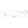 Pomivalno korito BLANCO DALAGO 45-F 525870