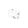 ZENAR XL 6S  Compakt 526052 Pomivalno korito BLANCO