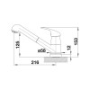 DARAS-S, HD 517731 Kuhinjska pipa BLANCO