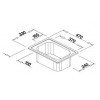 TOP EZ 8 X 4 500372 Pomivalno korito BLANCO