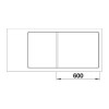AXIA III 6 S-F 525855 Pomivalno korito BLANCO