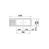 TOP EZS 12X4-2 500374 Pomivalno korito BLANCO