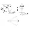 MILA - S, HD 526660 Kuhinjska pipa BLANCO