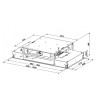 VGRADNA STROPNA NAPA FABER HEAVEN GLASS 2.0 WH FLAT A90/2