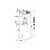 OTOČNA NAPA FABER CYLINDRA ISOLA GLOSS PLUS EV8+ WH A37